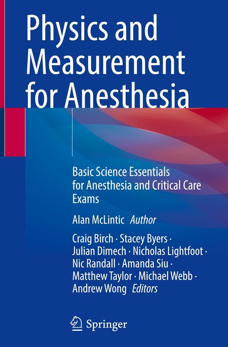 Physics and Measurement for Anesthesia, Buch