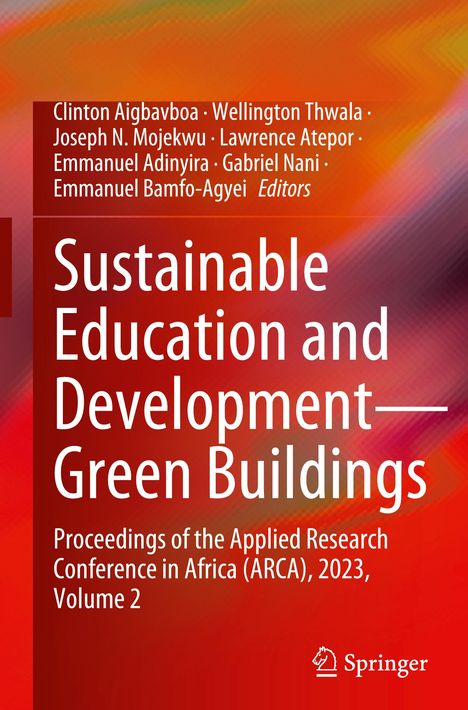 Sustainable Education and Development¿Green Buildings, Buch