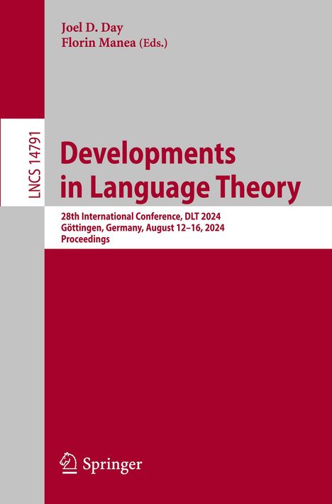 Developments in Language Theory, Buch