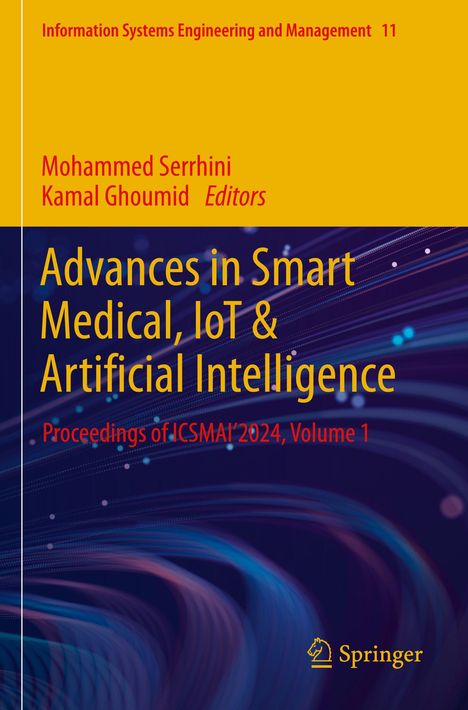 "Advances in Smart Medical, IoT & Artificial Intelligence" auf abstraktem Hintergrund. Springer-Logo unten rechts.