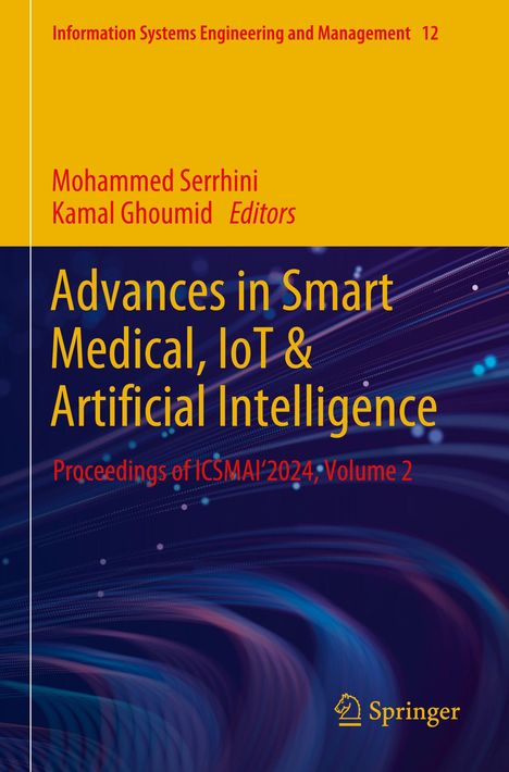 "Advances in Smart Medical, IoT & AI" ist der Buchtitel. Unten sind geschwungene Linien, rechts ein Springer-Logo.