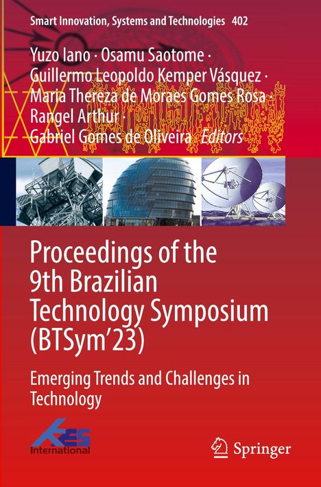 "Proceedings of the 9th Brazilian Technology Symposium (BTSym’23)" steht auf rotem Hintergrund.
