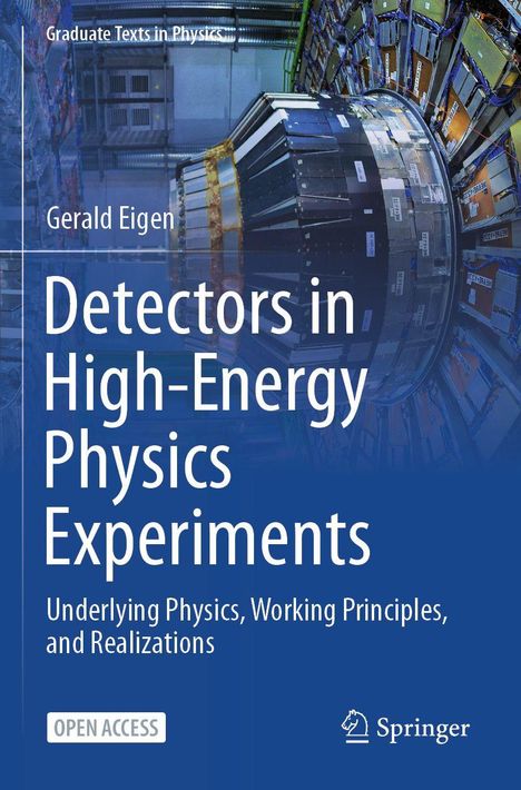 "Detectors in High-Energy Physics Experiments" von Gerald Eigen, illustriert mit einem Bild eines großen Detektors.