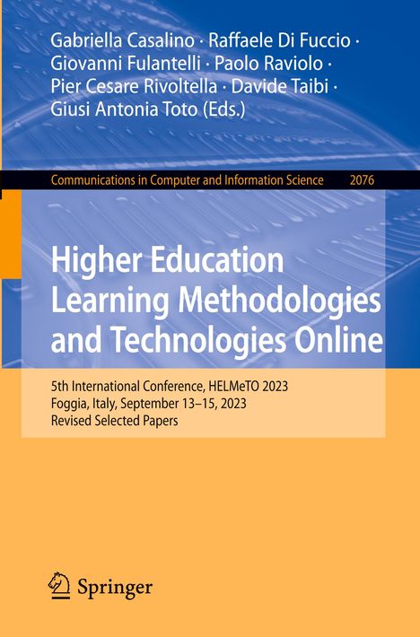 Higher Education Learning Methodologies and Technologies Online, Buch