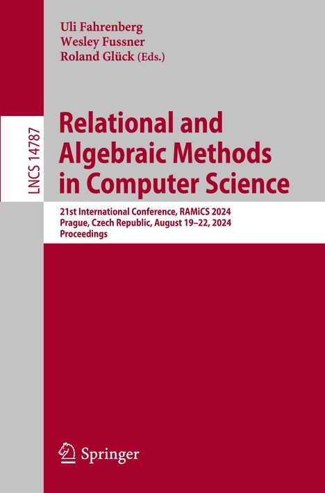 Relational and Algebraic Methods in Computer Science, Buch