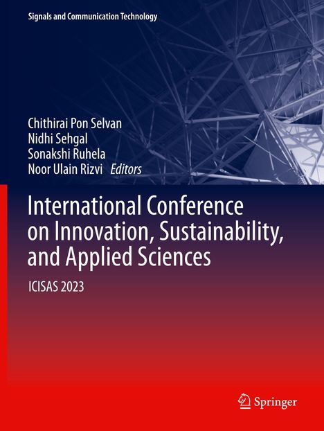 "International Conference on Innovation, Sustainability, and Applied Sciences ICISAS 2023. Tech-Struktur im Hintergrund."