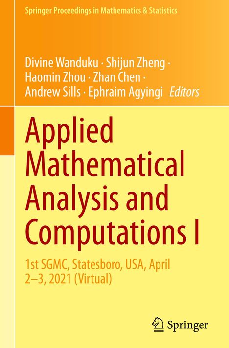 Applied Mathematical Analysis and Computations I, Buch