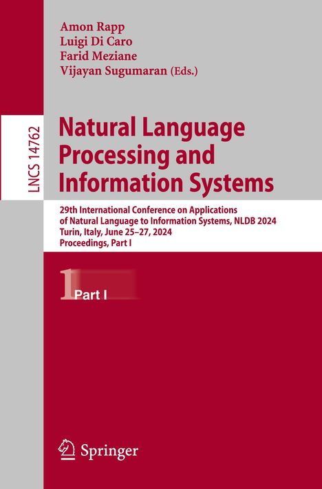 Natural Language Processing and Information Systems, Buch