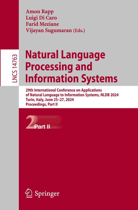 Natural Language Processing and Information Systems, Buch