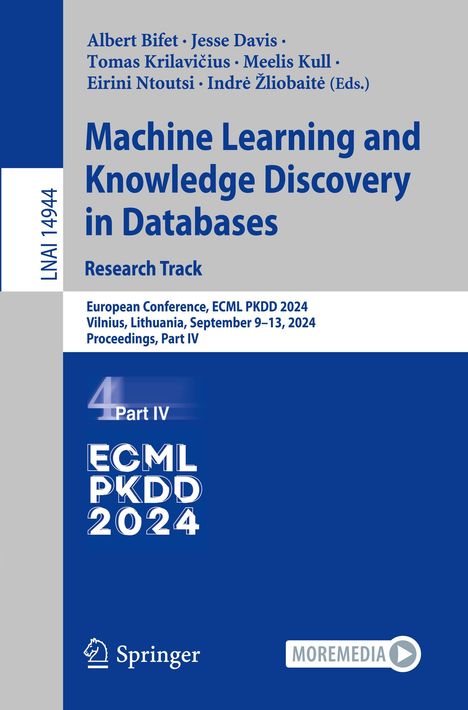 Machine Learning and Knowledge Discovery in Databases. Research Track, Buch