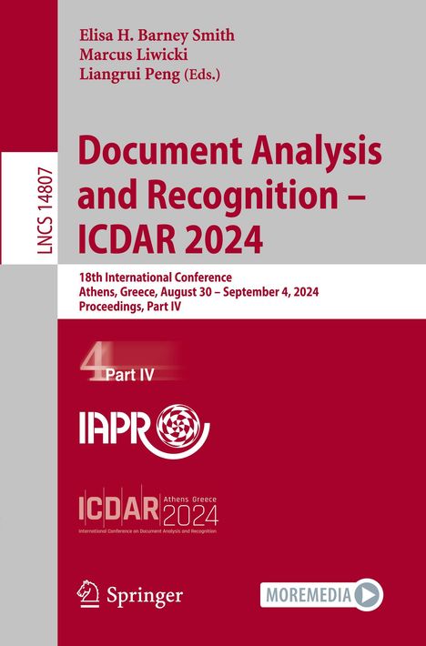 Document Analysis and Recognition - ICDAR 2024, Buch