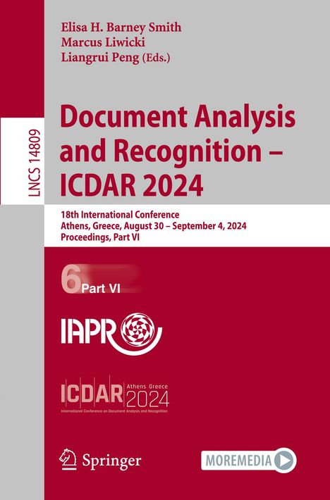 Document Analysis and Recognition - ICDAR 2024, Buch