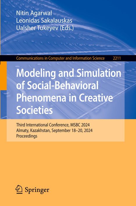 Modeling and Simulation of Social-Behavioral Phenomena in Creative Societies, Buch