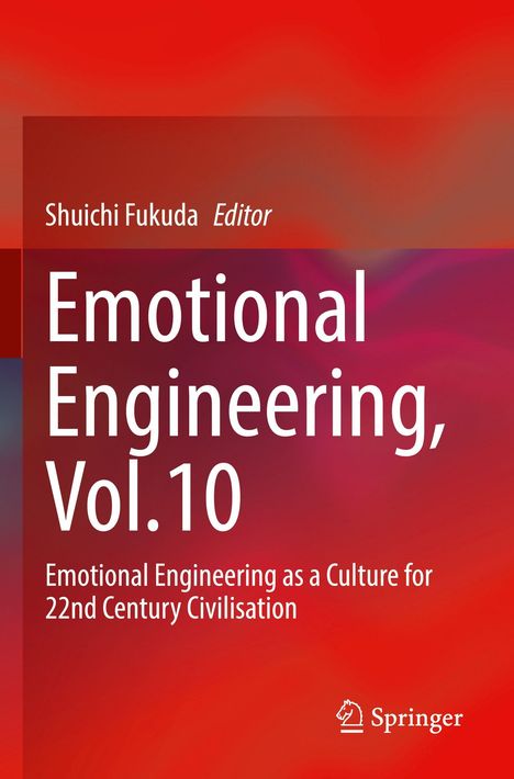 "Emotional Engineering, Vol.10", Herausgeber: Shuichi Fukuda. Roter und lila-farbener Hintergrund. Springer-Logo.