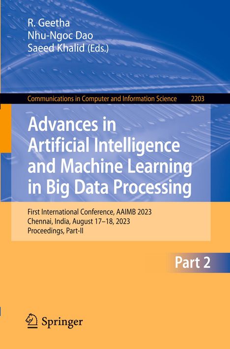 Advances in Artificial Intelligence and Machine Learning in Big Data Processing, Buch