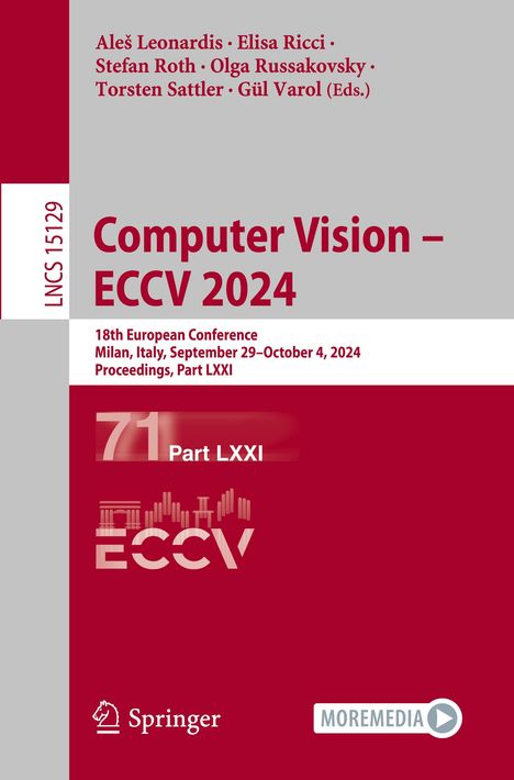 Computer Vision ¿ ECCV 2024, Buch