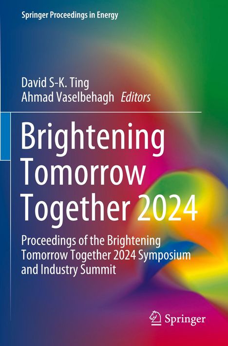 "Springer Proceedings in Energy", Titel: "Brightening Tomorrow Together 2024". Buntes, verschwommenes Farbenspiel im Hintergrund.