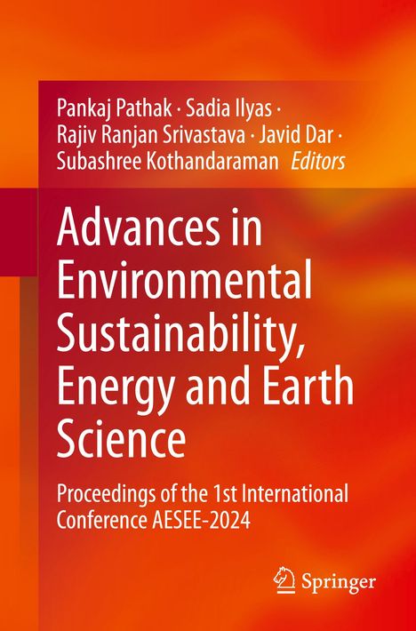 Advances in Environmental Sustainability, Energy and Earth Science, Buch