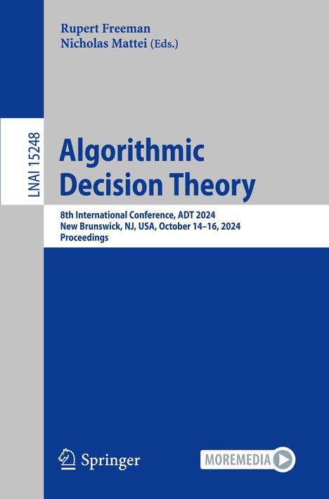 Algorithmic Decision Theory, Buch