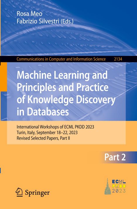 Machine Learning and Principles and Practice of Knowledge Discovery in Databases, Buch