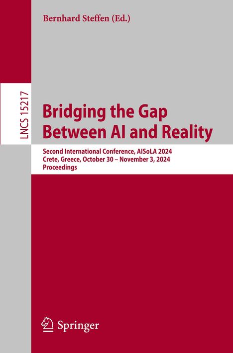 Bridging the Gap Between AI and Reality, Buch