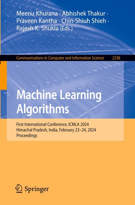 Machine Learning Algorithms, Buch