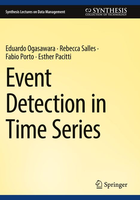"Event Detection in Time Series" Buchcover mit gelbem Hintergrund, Autorenliste oben, unten das Springer-Logo.