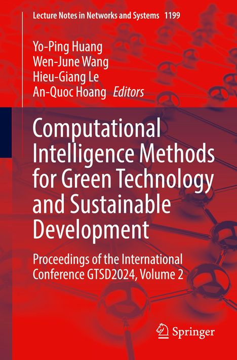 Computational Intelligence Methods for Green Technology and Sustainable Development, Buch