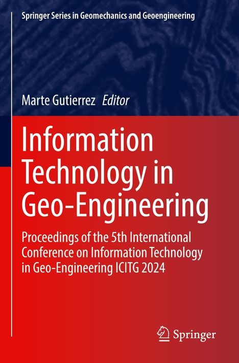 Titel: Information Technology in Geo-Engineering. Konferenzband, Springer-Logo unten. Hintergrund in Rot und Blau.