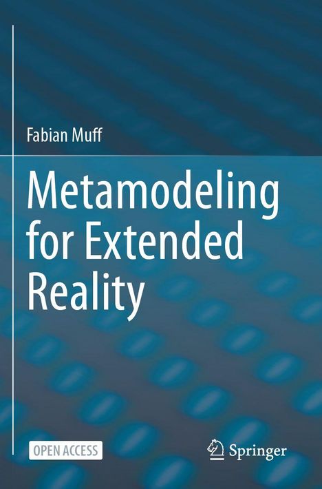 "Metamodeling for Extended Reality" von Fabian Muff, blaues Muster im Hintergrund, Springer-Logo unten.