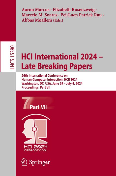 HCI International 2024 - Late Breaking Papers, Buch