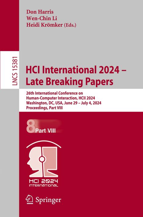 HCI International 2024 - Late Breaking Papers, Buch