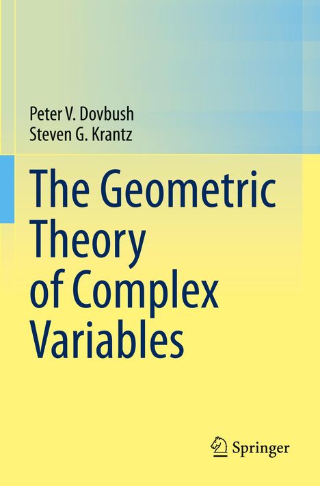 Titel: "The Geometric Theory of Complex Variables". Autoren: Peter V. Dovbush, Steven G. Krantz. Unten rechts ist ein Logo.