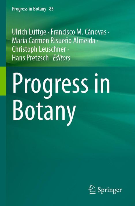 „Progress in Botany“; Ulrich Lüttge und andere als Herausgeber. Grüner Hintergrund; Springer-Logo unten rechts.