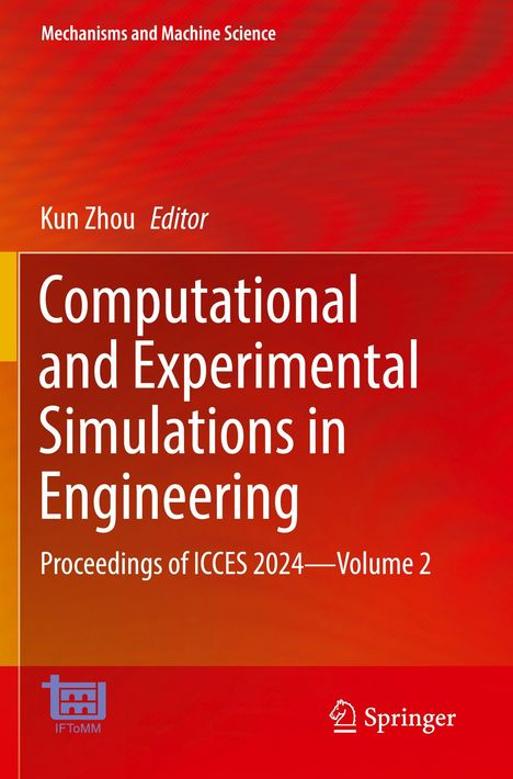 "Computational and Experimental Simulations in Engineering," Proceedings of ICCES 2024, Volume 2. Roter Hintergrund.