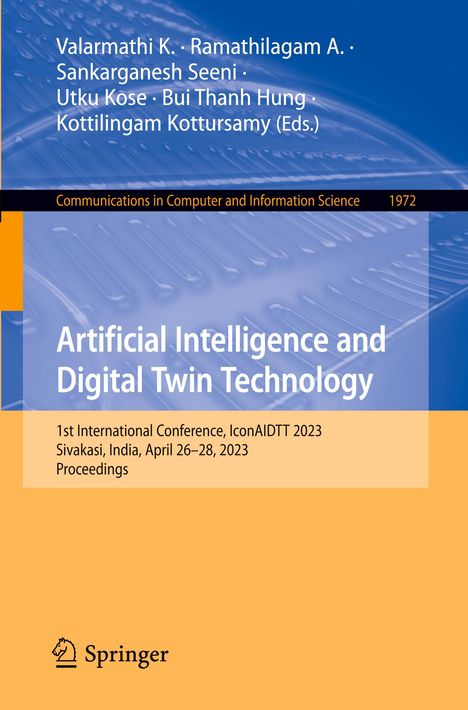 Artificial Intelligence and Digital Twin Technology, Buch