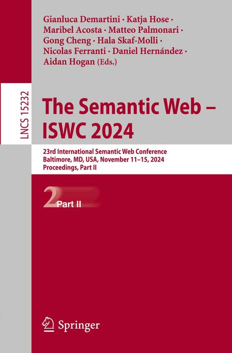 The Semantic Web - ISWC 2024, Buch