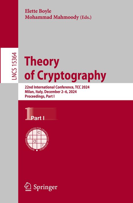 Theory of Cryptography, Buch