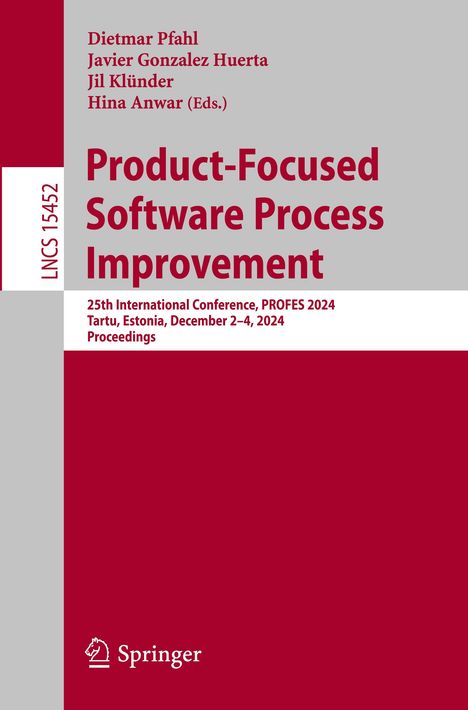 Product-Focused Software Process Improvement, Buch