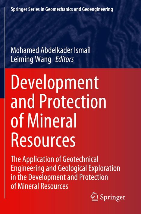 "Development and Protection of Mineral Resources", roter Hintergrund, Springer-Logo unten rechts.