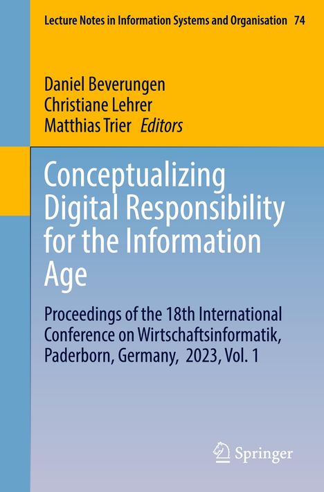 Conceptualizing Digital Responsibility for the Information Age, Buch