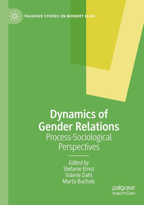 "Dynamics of Gender Relations," Herausgegeben von Stefanie Ernst, Valerie Dahl, Marta Bucholc; grün-gelbes Design, Logo oben links.