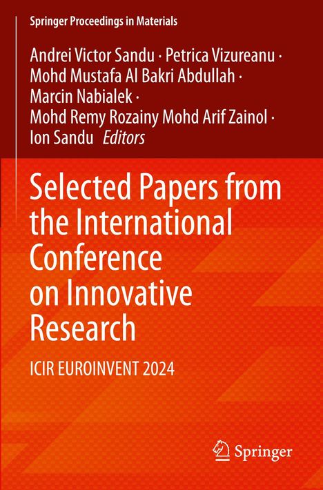 Cover: "Springer Proceedings in Materials". Autoren und Titel: "Selected Papers from the International Conference..."
