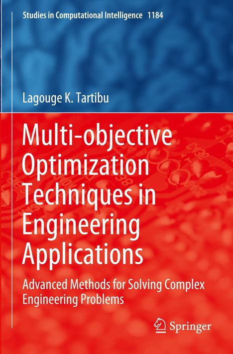 "Multi-objective Optimization Techniques in Engineering Applications" von Lagouge K. Tartibu auf blau-rotem Hintergrund.