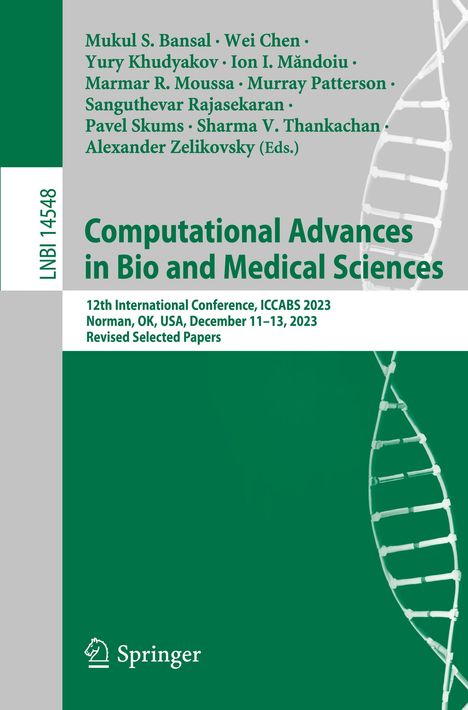 Computational Advances in Bio and Medical Sciences, Buch