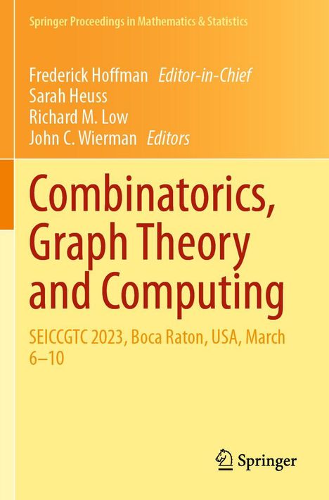 Combinatorics, Graph Theory and Computing. SEICCGTC 2023, Boca Raton, USA, March 6–10. Springer-Logo unten rechts.