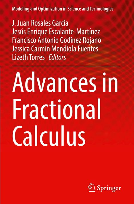 Titel: Advances in Fractional Calculus. Rot mit weißen, hervorgehobenen Texten, Springer-Logo unten rechts.