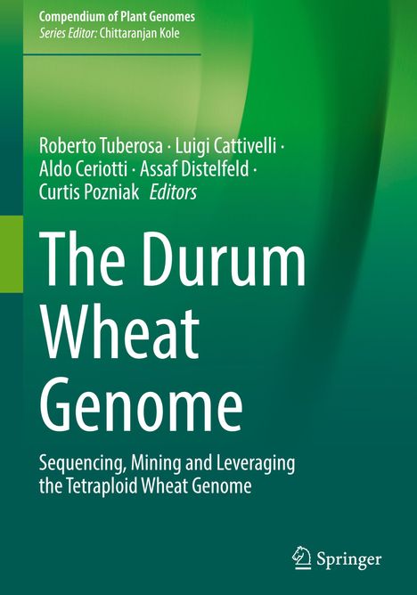 "Compendium of Plant Genomes", Herausgeber Roberto Tuberosa, grün-blauer Hintergrund. Springer-Logo rechts.