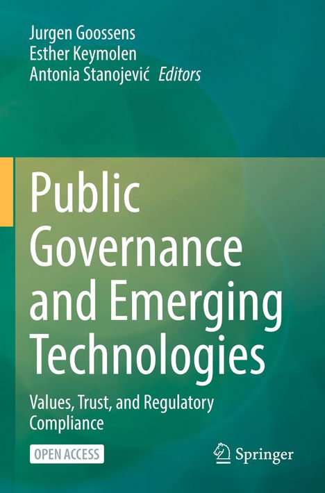 Titel: Public Governance and Emerging Technologies. Grün-blaues Cover mit Springer-Logo unten rechts.