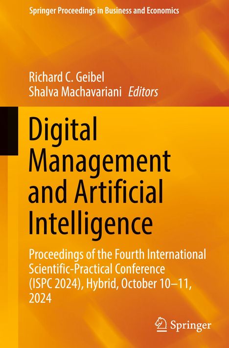 Digital Management and Artificial Intelligence, Buch